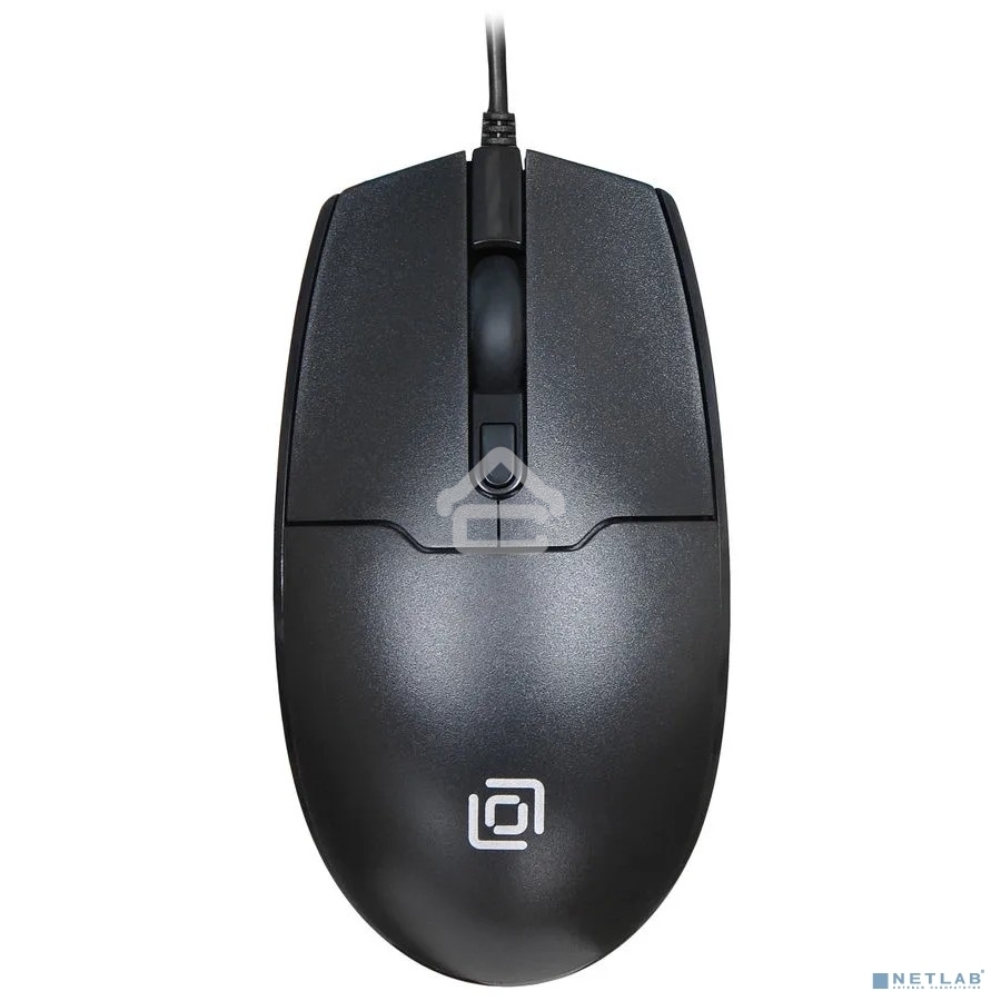 Мышь проводная Oklick 147M черный, 1600 dpi, USB, кнопки - 3