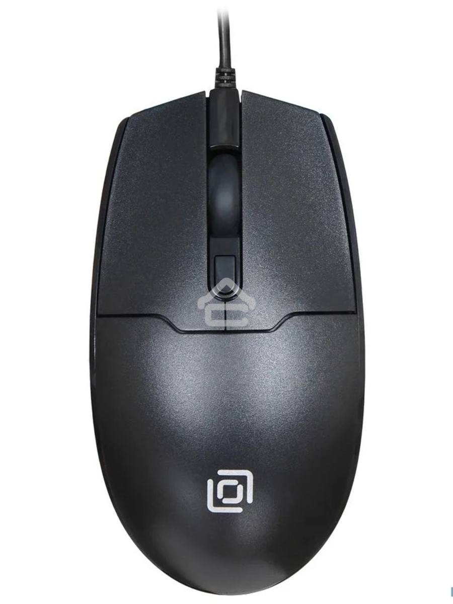Мышь проводная Oklick 147M черный, 1600 dpi, USB, кнопки - 3