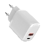 Сетевое зарядное устройство USB QC (20W) + Type C PD (20W), белый Rexant