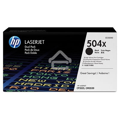 Картридж лазерный HP CE250XD черный двойная упаковка для CLJ CP3525, CM3530 2 х 10 500 стр.