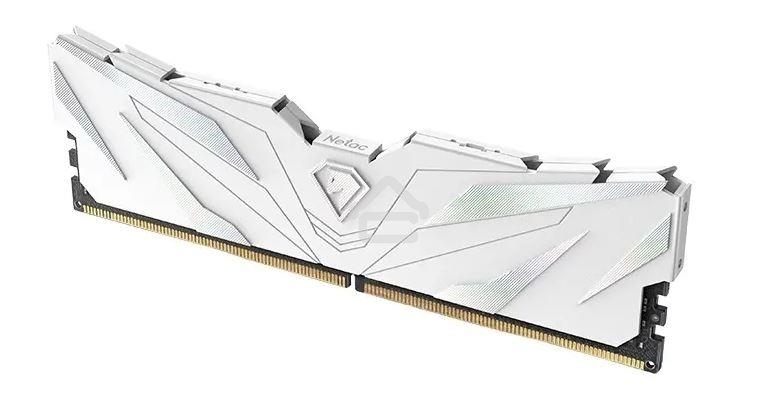 Оперативная память NETAC, DDR4, 8GB (1x8GB), 3600MHz, CL18, DIMM, с радиатором, белый