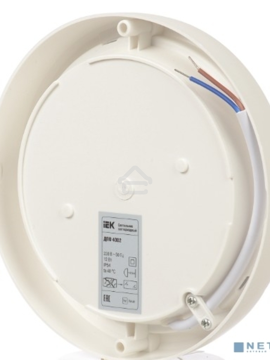 Светильник Iek LDPO0-4007-15-6500-K01 LED ДПО 4007 15Вт IP54 6500K круг белый