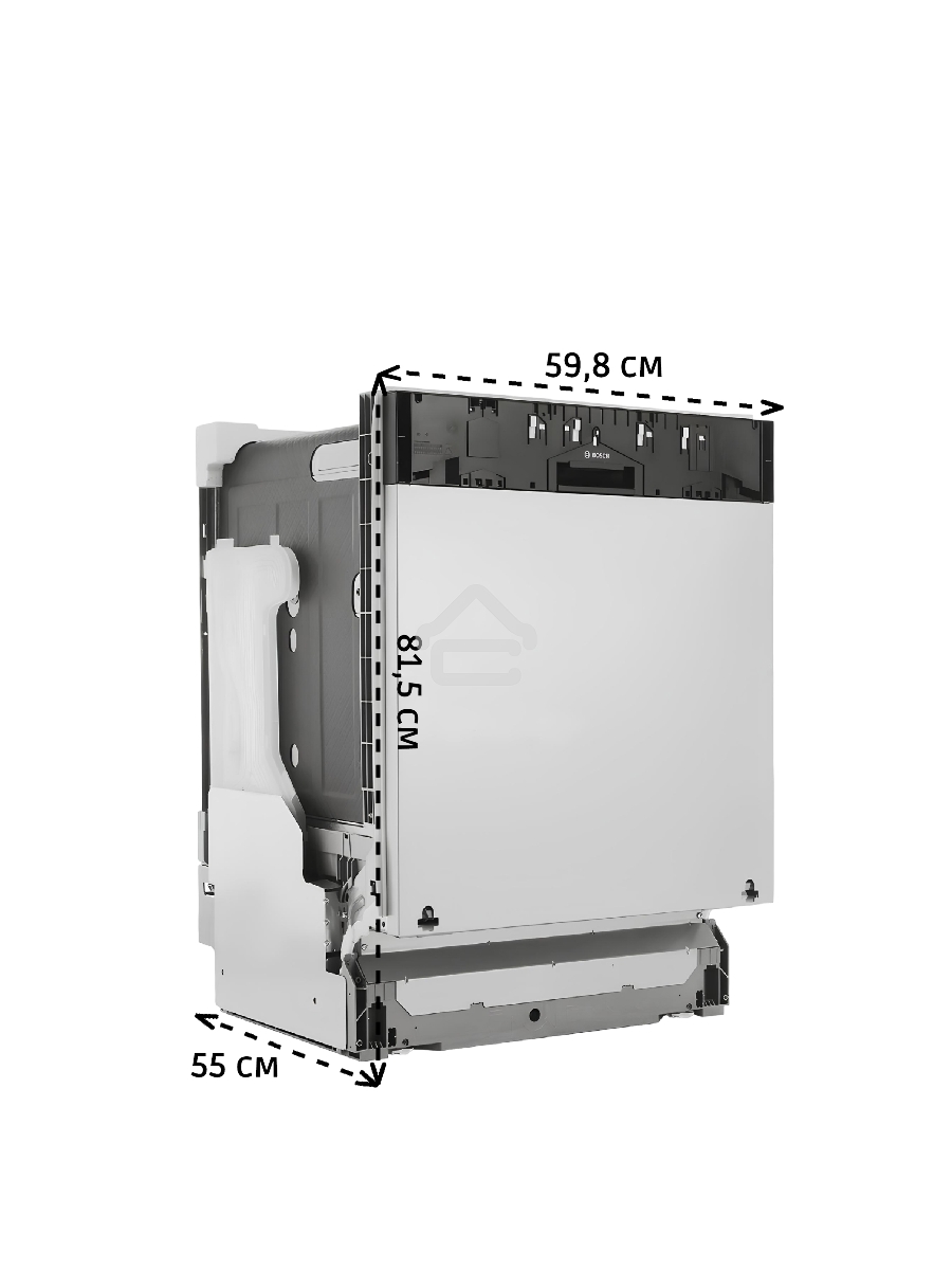 Встраиваемая посудомоечная машина Bosch SMV25EX02E, черный, 59.8 см, 13 компл., 48 дБ, класс E