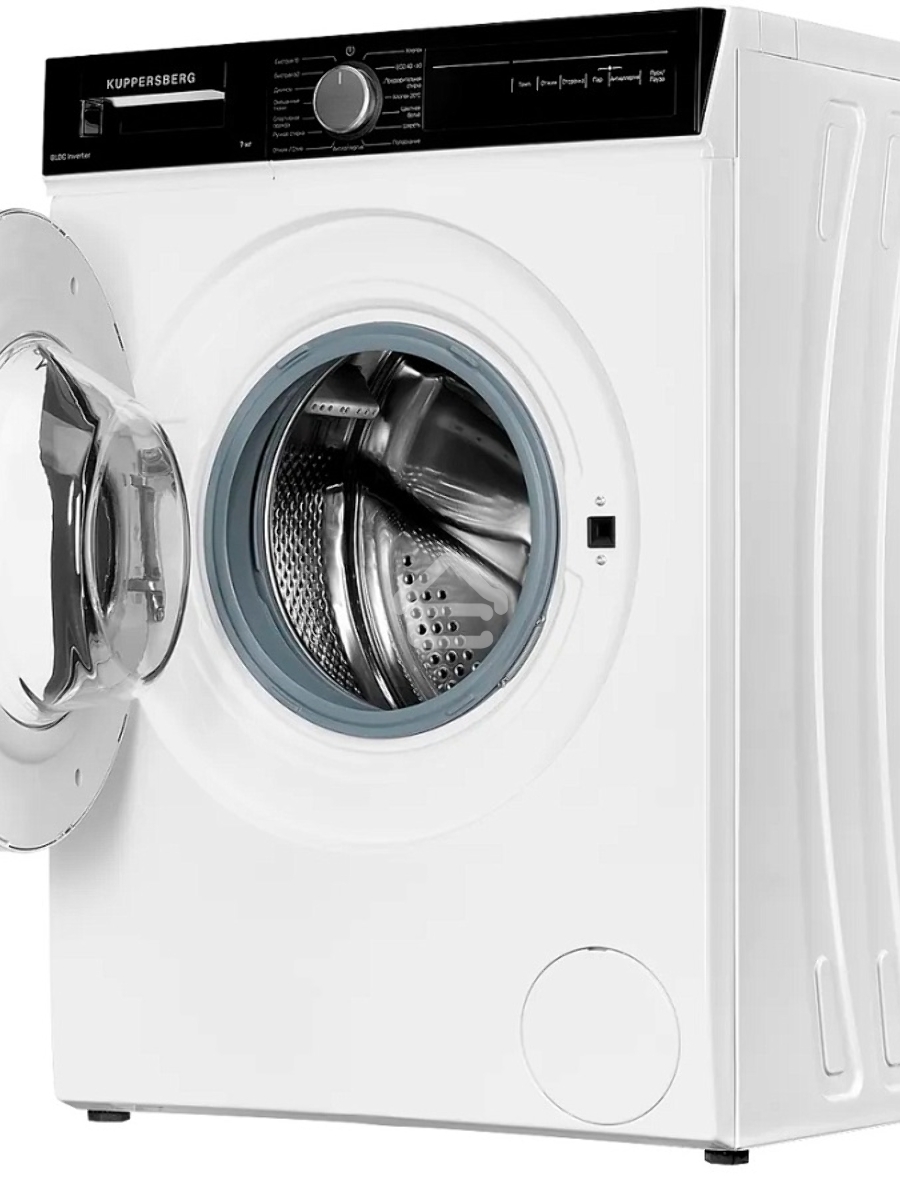 Отдельностоящая стиральная машина Kuppersberg WM 490 W глубина 53 см, загрузка белья 7 кг, Электронное управление / LED дисплей, Отжим 1200 об/мин, Диаметр люка 485, Диаметр загрузочного люка 310 мм, 15 программ, Отложенный старт, Блокировка от детей, Уро
