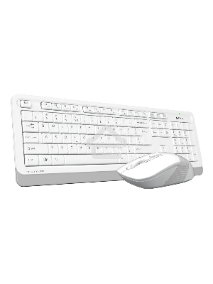 Клавиатура + мышь A4 Fstyler FG1010 клав:белый/серый мышь:белый/серый USB беспроводная Multimedia
