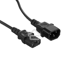 Кабель монитор-компьютер (UPS->уст-во) ExeGate Power EC-1P (С13->С14) VDE-250V-3*0,75-CU, 10A, 1м