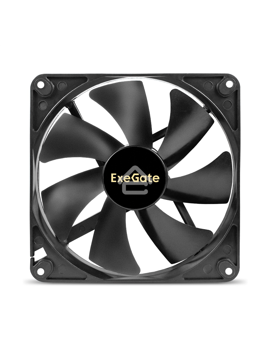 Вентилятор для корпуса ExeGate EX14025S4P-PWM черный, 140 мм, 1200 об/мин, 24 дБ, 4 pin