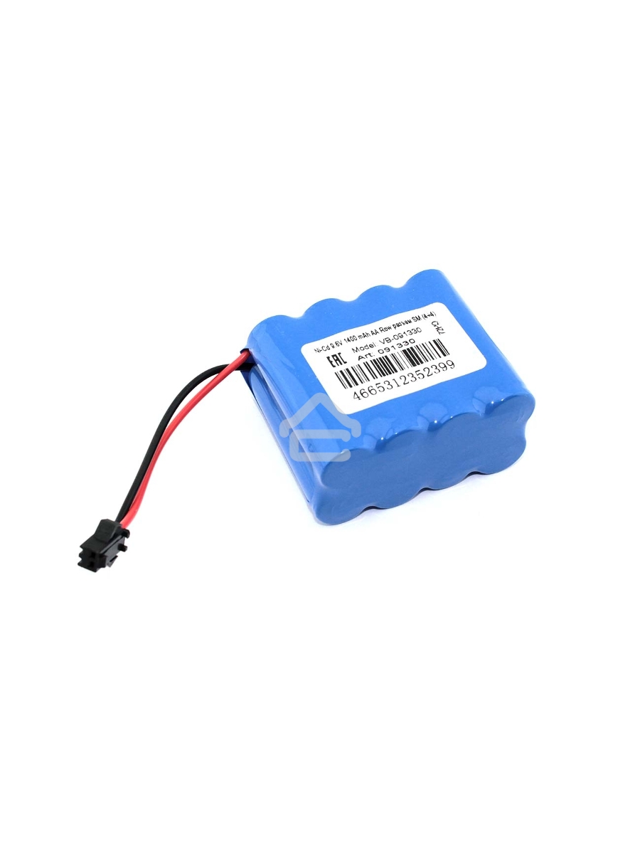 Аккумулятор Ni-Cd 9.6V 1400 mAh AA Row разъем SM (4+4)