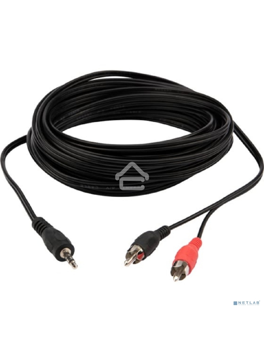 Шнур Rexant Стерео 3,5 мм - 2 RCA, 7 м (10 шт./уп.)