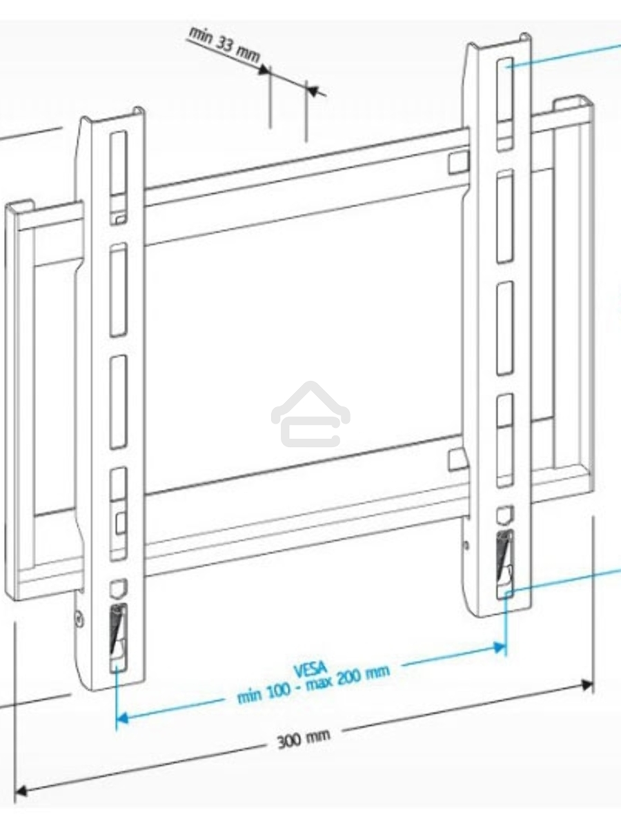 Кронштейн для телевизора Holder LCD-F2608 черный 22