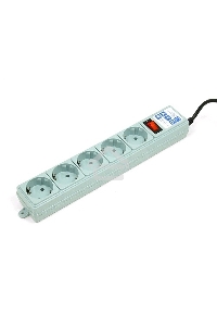 Сетевой фильтр Powercube SPG-B-15 5м (5 розеток) серый (коробка)