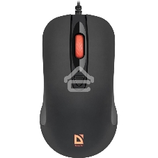 Мышь проводная Defender Ultra Classic MB-280 черный, 1200 dpi, USB, кнопки - 4