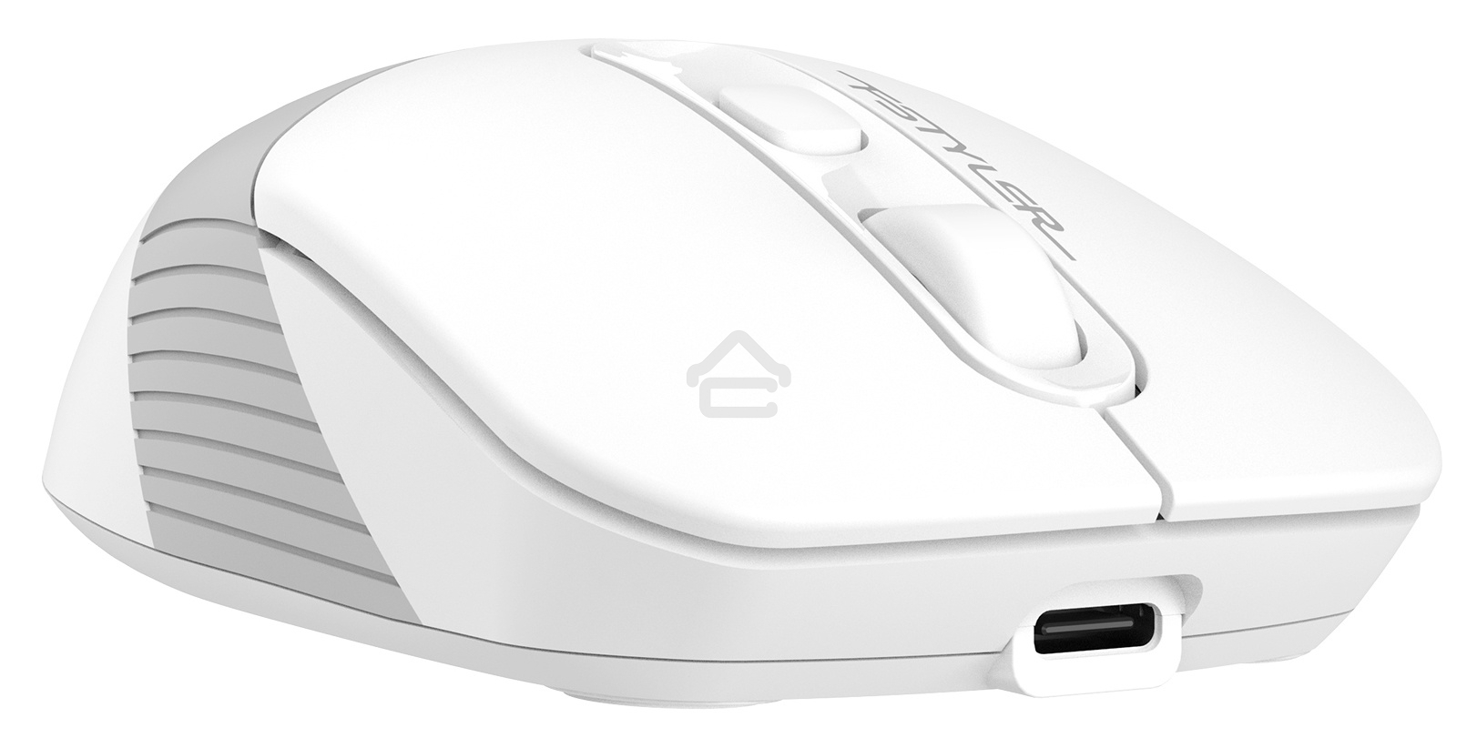 Мышь беспроводная A4Tech Fstyler FB10C белый/серый, 2000 dpi, радиоканал, Bluetooth, USB, кнопки - 4