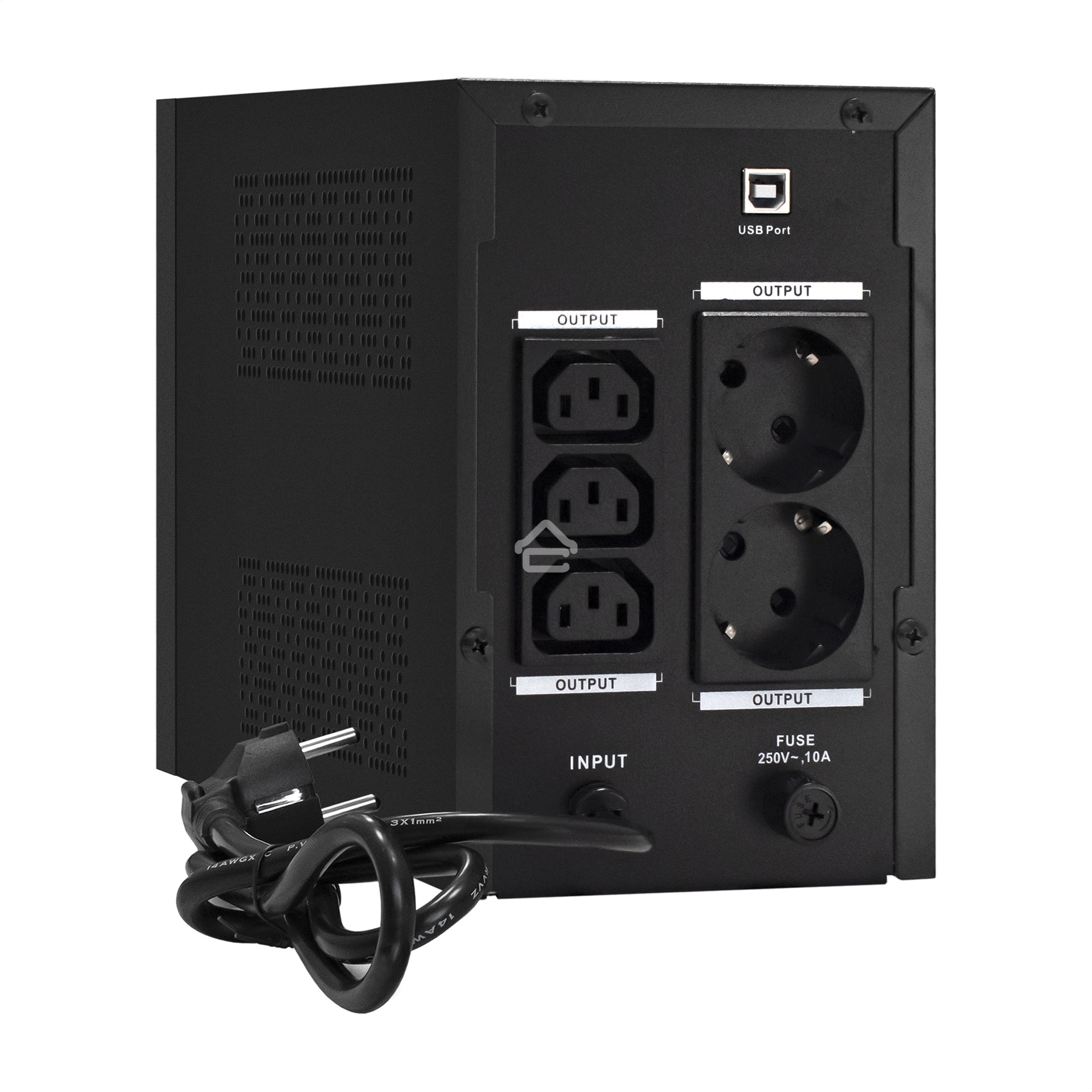 Источник бесперебойного питания ExeGate EX292798RUS SpecialPro UNB-1500.LED.AVR.2SH.3C13.USB <1500VA/950W, LED, AVR, 2*Schuko+3*C13,USB,съемн.кабель, металлический корпус, Black>