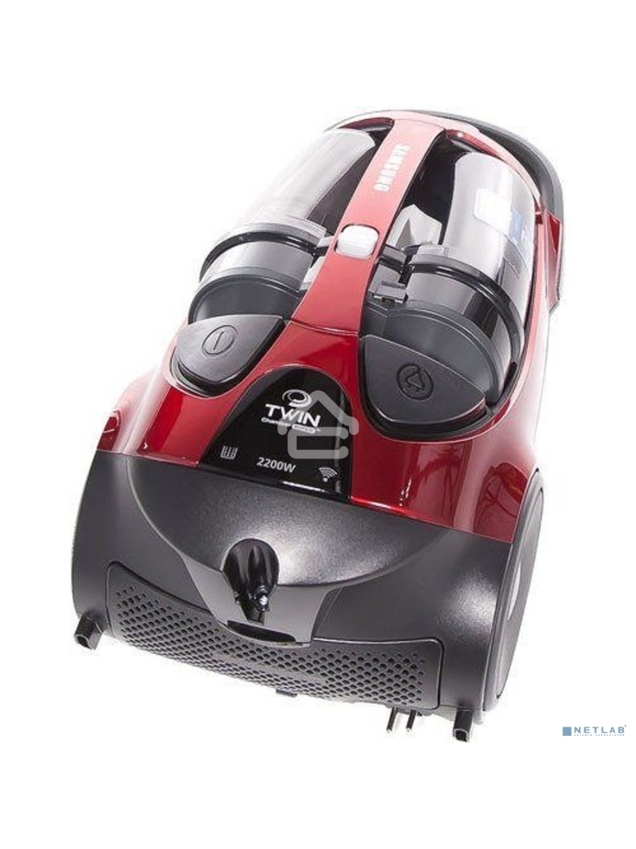 Пылесос Samsung VCC885FH3P красный, 430/2200 Вт, уборка сухая, пылесборник двойная камера 2л