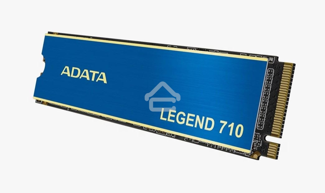 Накопитель SSD ADATA LEGEND 710, 256Gb, PCIe 3.0 x4, M.2 2280, NVMe, R/W 2100/1000, с радиатором
