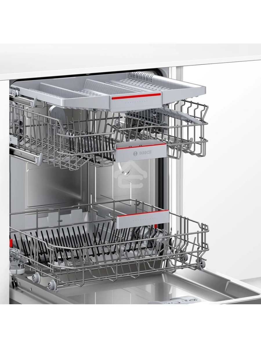 Встраиваемая посудомоечная машина Bosch SMV4EVX01E, серебристый, 59.8 см, 14 компл., 44 дБ, класс C