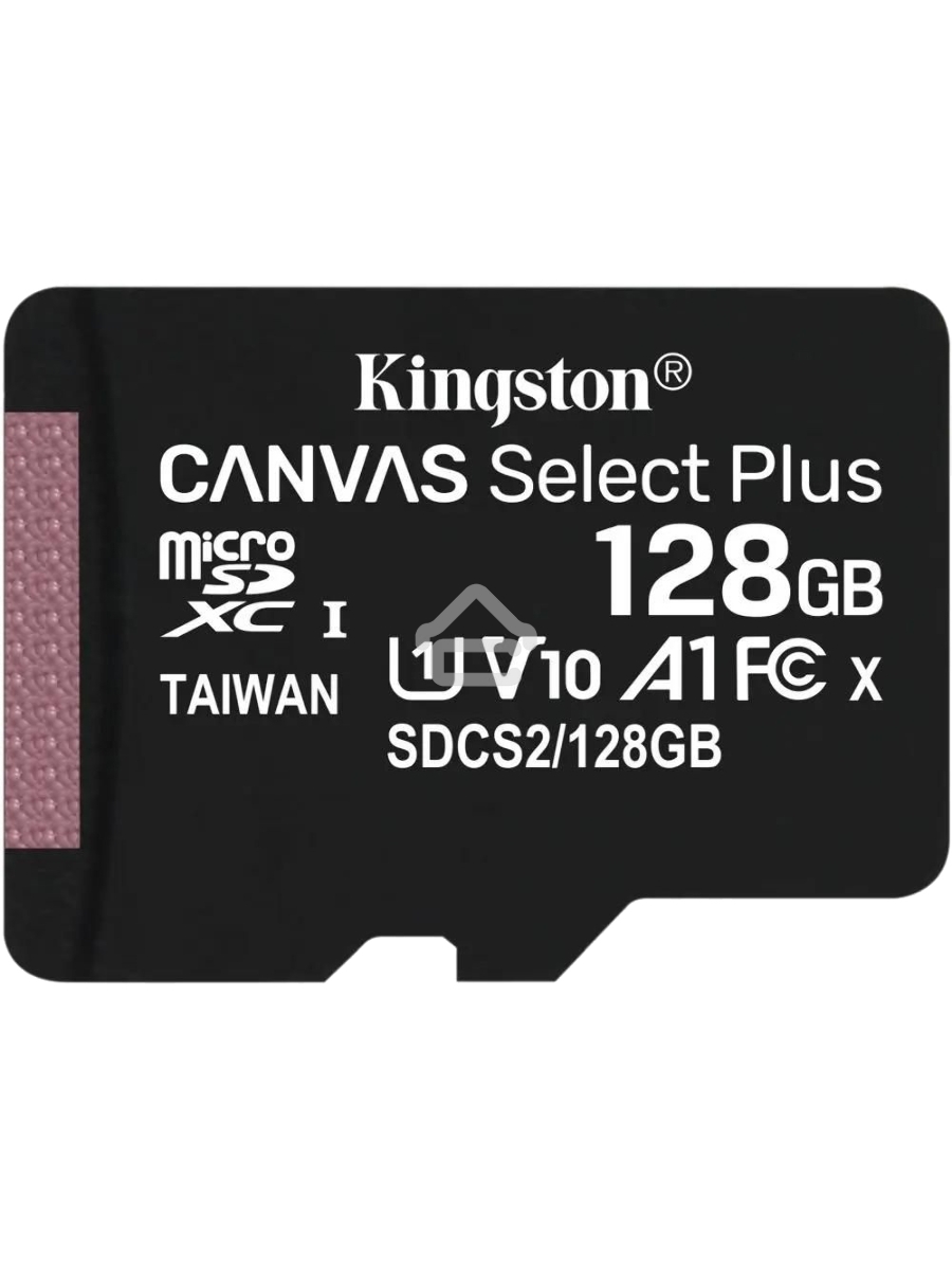 Флеш карта Kingston 128GB micSDXC Canvas Select Plus 100R A1 C10 Single Pack w/o ADP EAN: 740617299076