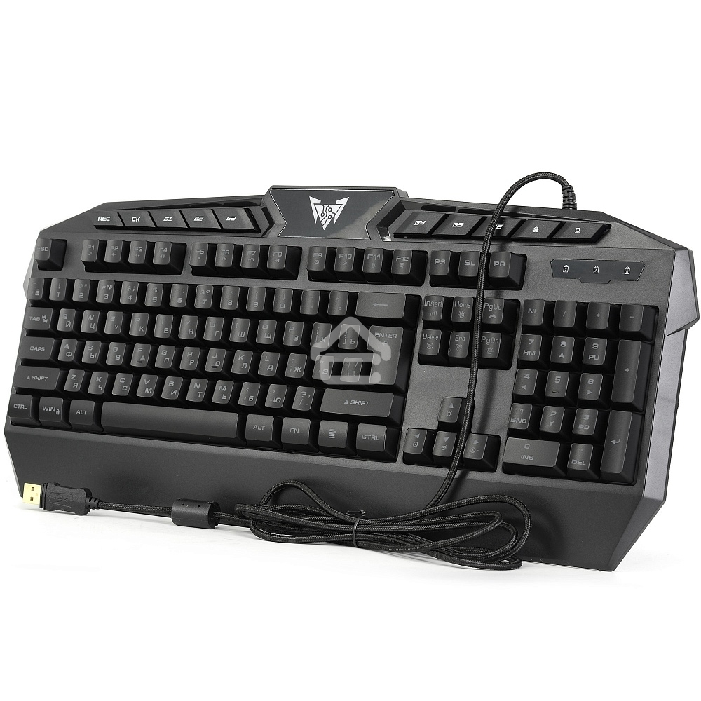 Клавиатура проводная CROWN CMGK-404, USB, черный