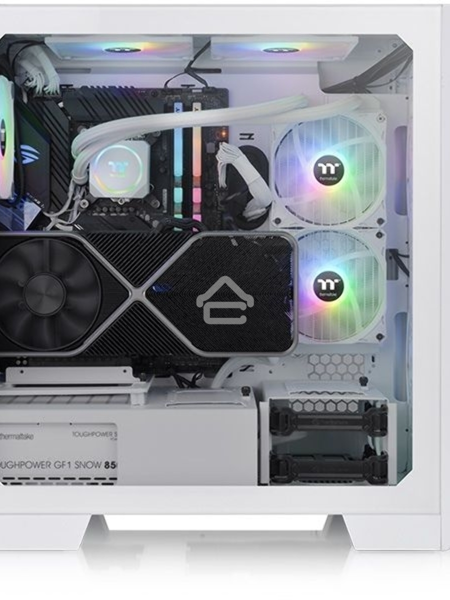 Компьютерный корпус Thermaltake View 300 MX белый без БП ATX 6x120mm 6x140mm 3x200mm 2xUSB2.0 1xUSB3.0 audio bott PSU