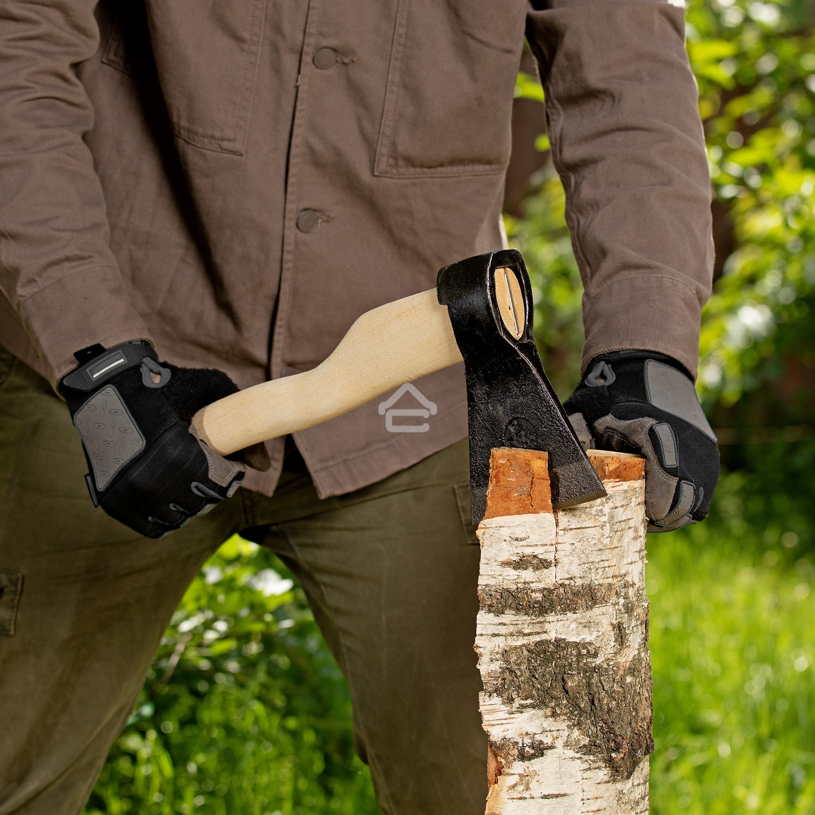 Топор Россия кованый в сборе, тип Б, 840 1070гр, 400 мм 21672