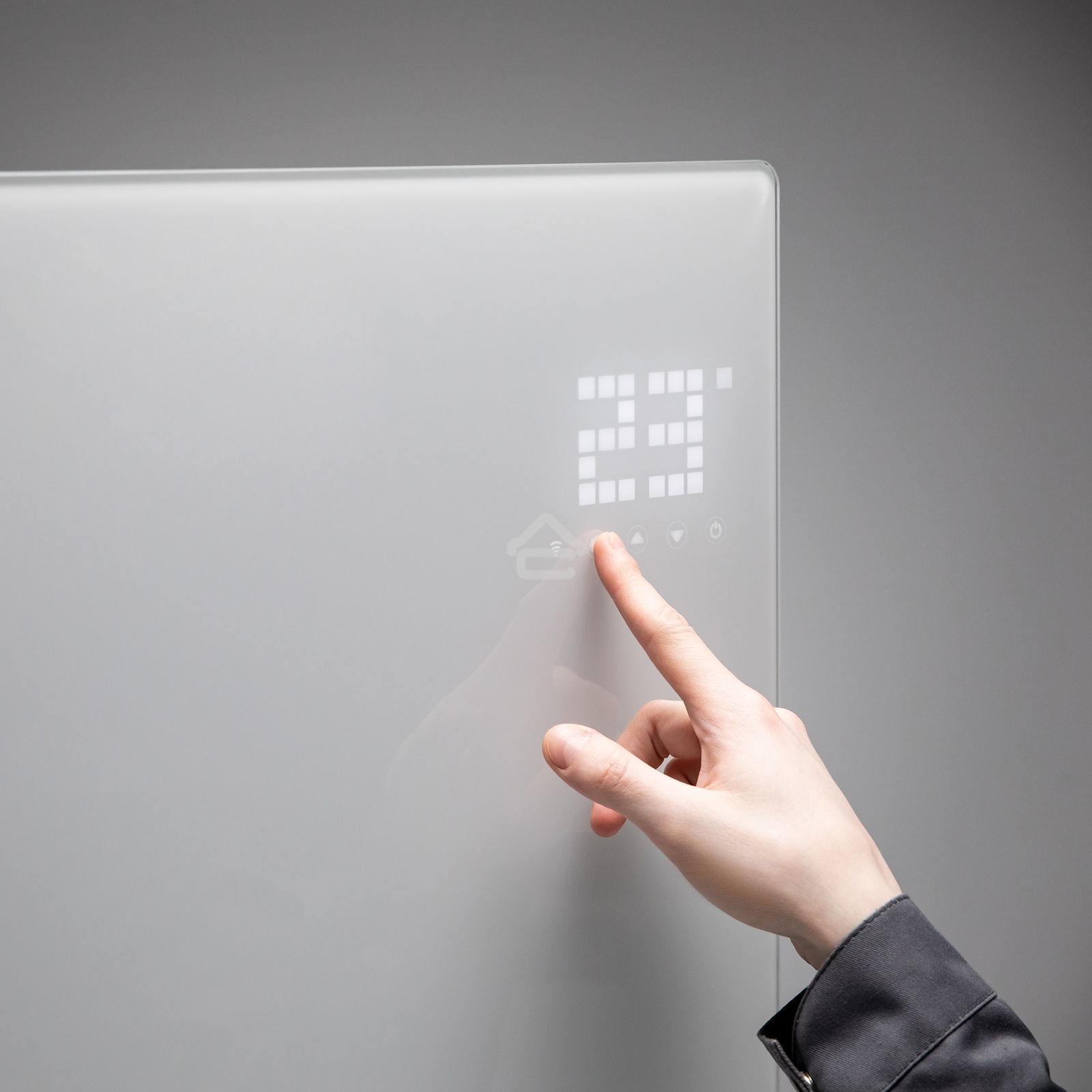 Конвектор электрический Denzel OptiPrime-1000 белый, 1000 Вт, 15 м2, термостат, дисплей, WiFi