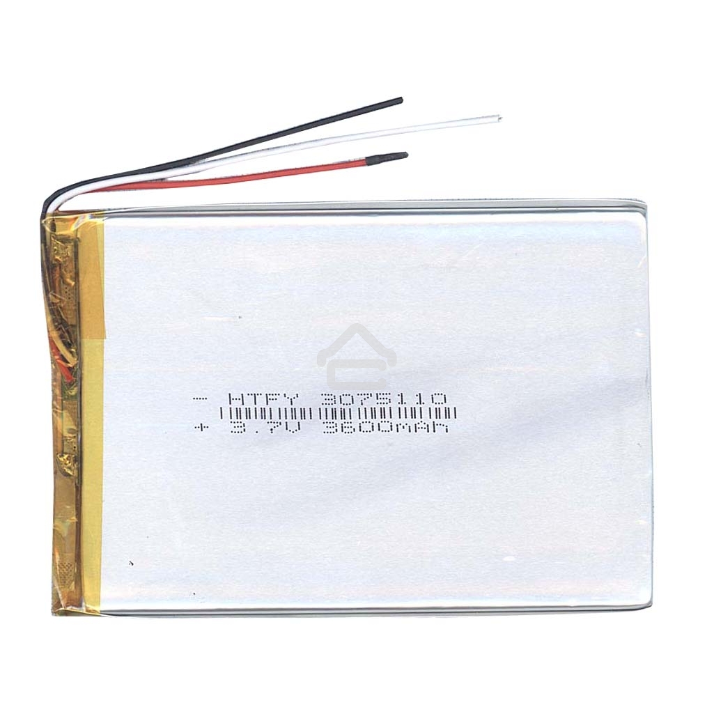 Аккумулятор Li-Pol (батарея) 3x75x110мм 3pin 3.7V/3600mAh