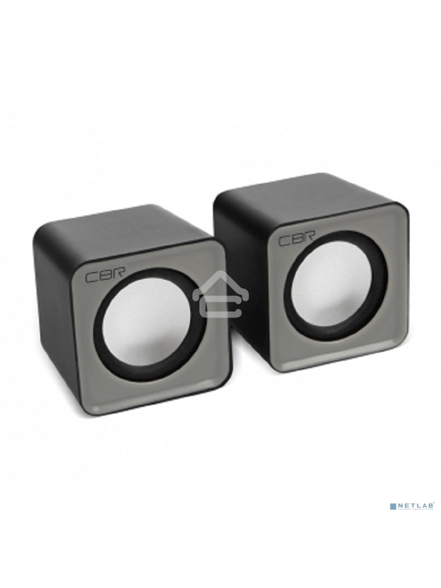 Акустическая система 2.0 CBR CMS 90 Grey, питание USB, 2х3 Вт (6 Вт RMS), материал корпуса пластик, 3.5 мм линейный стереовход, регул. громк., длина кабеля 1 м, цвет серый
