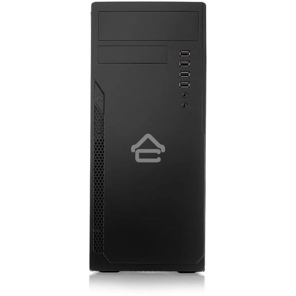 Компьютерный корпус c блоком питания Foxline FL-301-FZ450-RW ATX case, черный, 450 Ватт w/PSU 450W 8см, w/4xUSB 2.0, w/o FAN, w/DVD-RW, w/C13-C14 cable 1.5m