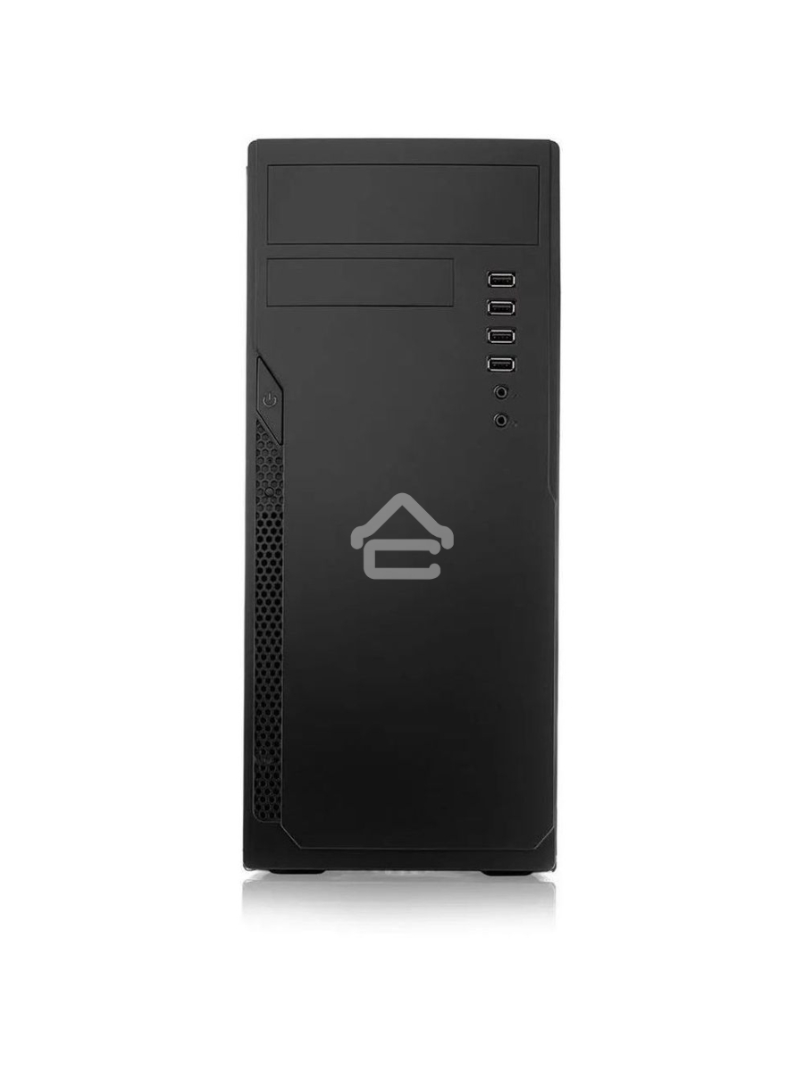 Компьютерный корпус c блоком питания Foxline FL-301-FZ450-RW ATX case, черный, 450 Ватт w/PSU 450W 8cm, w/4xUSB2.0, w/o FAN, w/DVD-RW, w/C13-C14 cable 1.5m