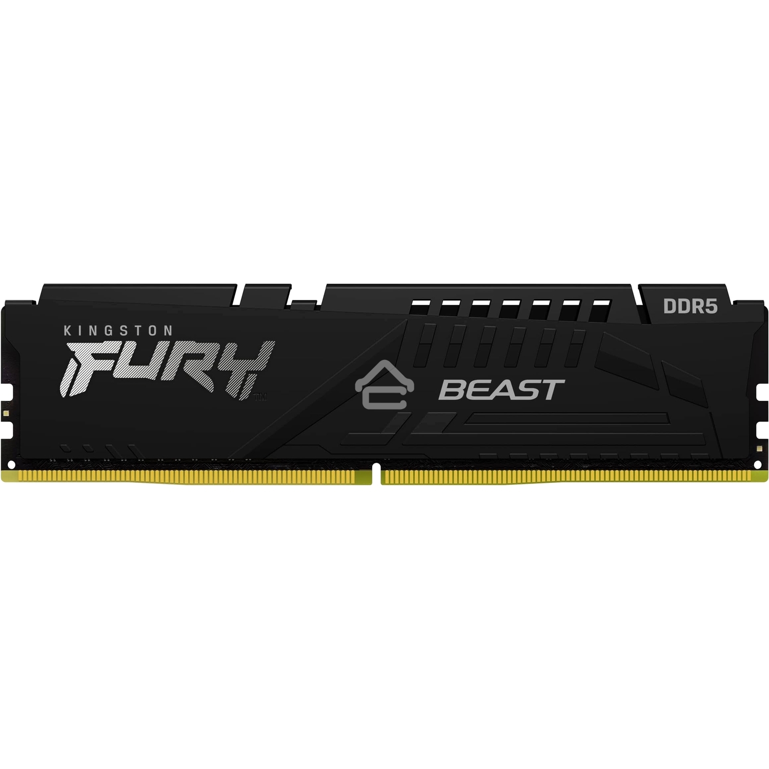Оперативная память Kingston Fury Beast, DDR5, 32GB (1x32GB), 6400MHz, CL32, DIMM, радиатор, черный