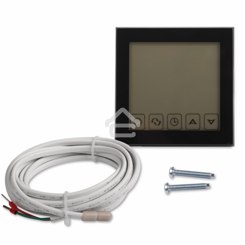 Терморегулятор сенсорный с автоматическим программированием Rexant, R200B, черный