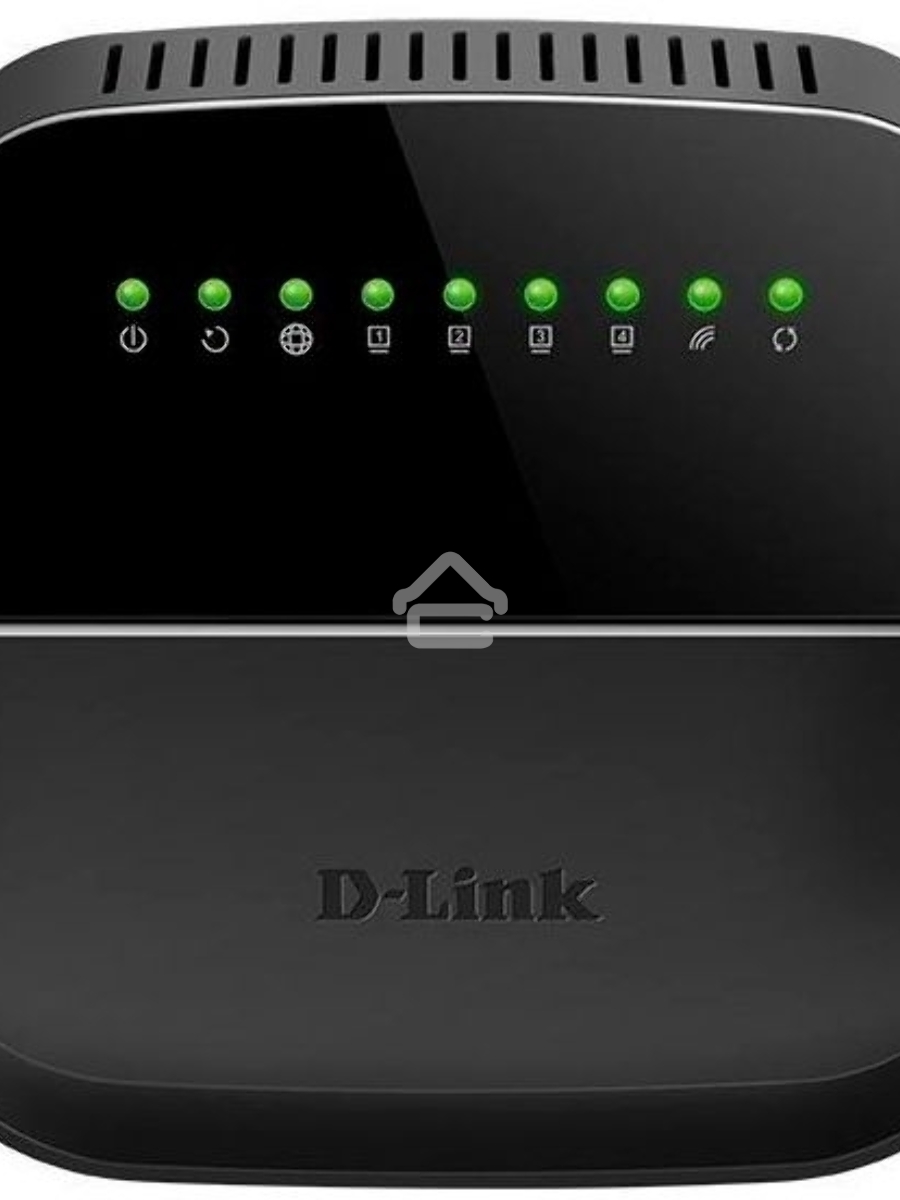 Роутер беспроводной D-Link DSL-2640U/R1A ADSL2+ черный ANNEX B