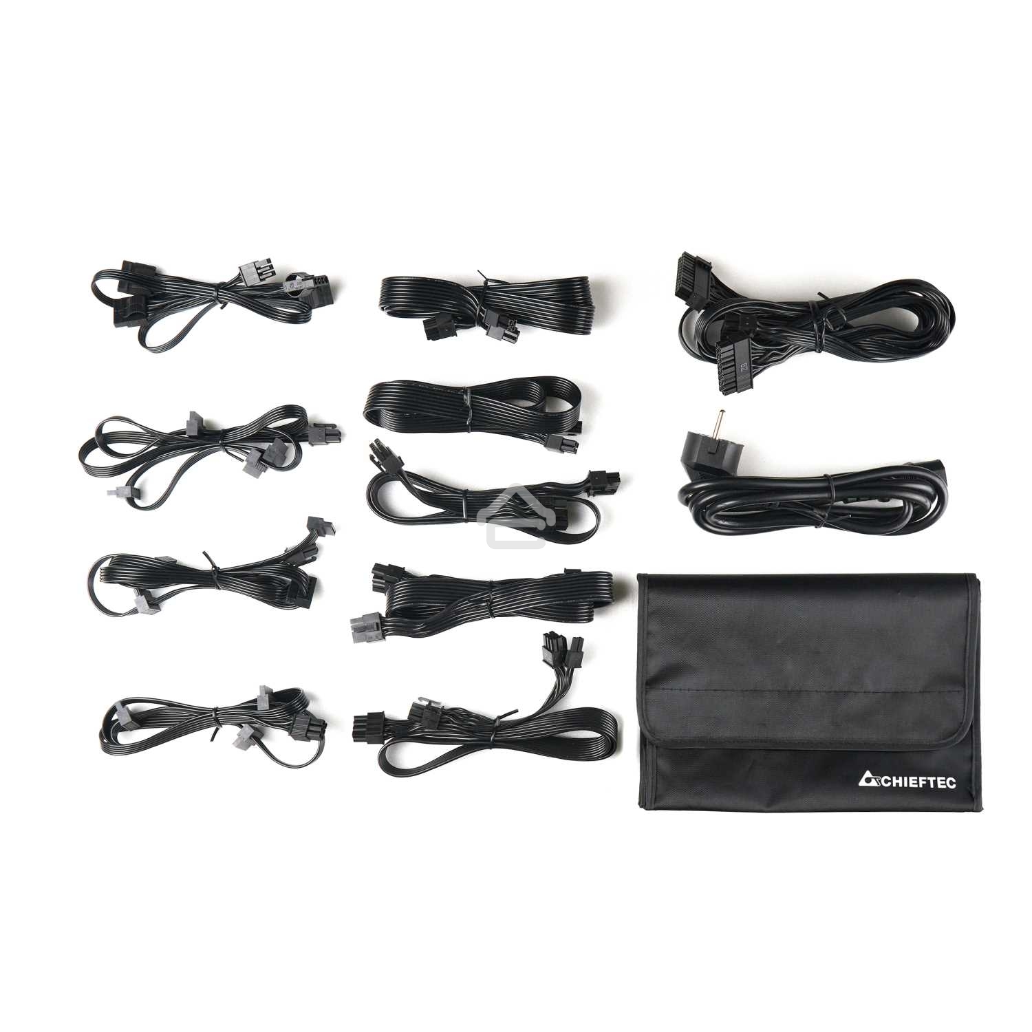 Блок питания Chieftec Polaris PPS-850FC, 850Вт, 80 PLUS Gold, 120мм, модульный, черный