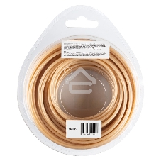 Леска для триммера армированная алюминием круглая, 2,4мм х 15м, блистер ALUFLEX Denzel