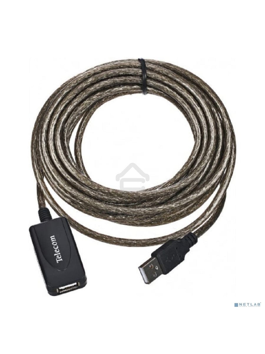 Кабель USB2.0-repeater, удлинительный активный <Am-->Af> 5м, Telecom <TUS7049-5M>