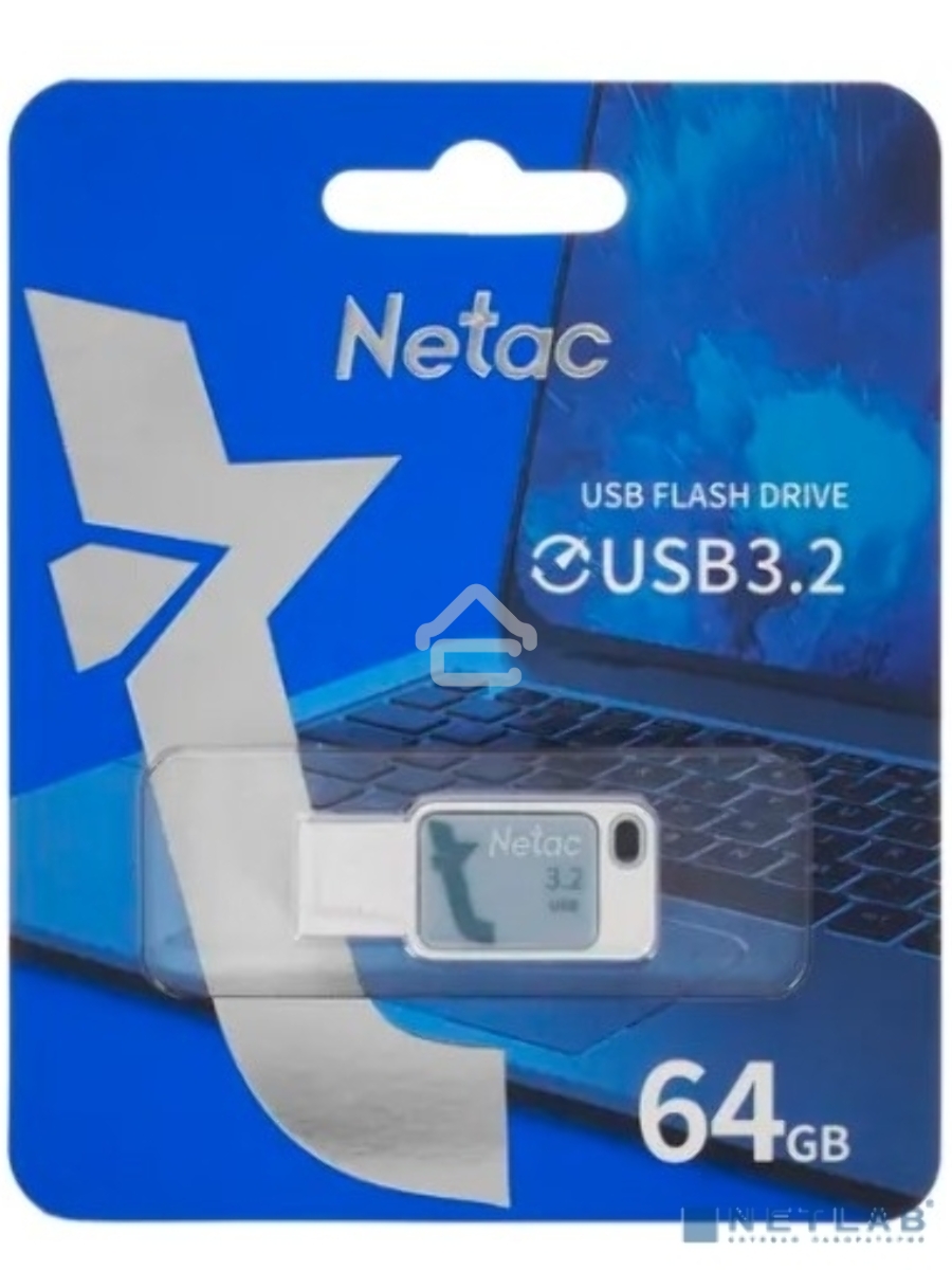 Флеш диск Netac UA31 64Gb <NT03UA31N-064G-32BL>, USB3.2