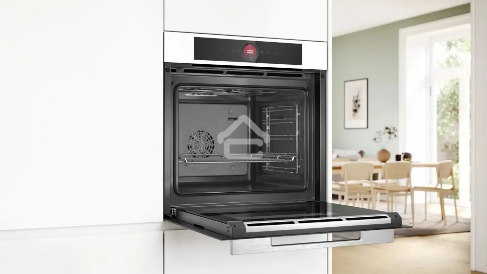Встраиваемый духовой шкаф электрический Bosch Serie 8 HBG7341W1 белый