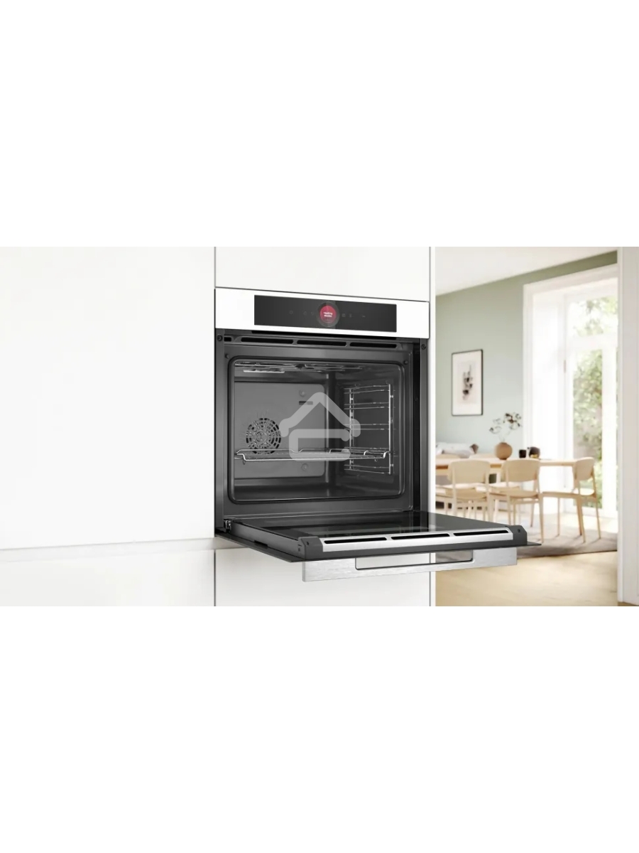 Встраиваемый духовой шкаф электрический Bosch Serie 8 HBG7341W1 белый