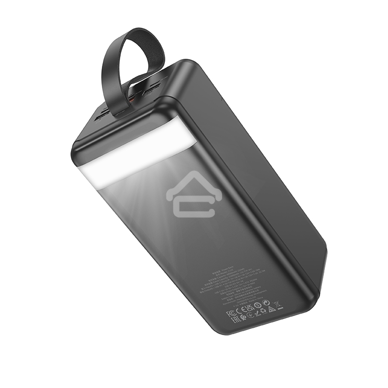 Портативный аккумулятор Hoco J123C, 60000мАч, 3A, с дисплеем, черный