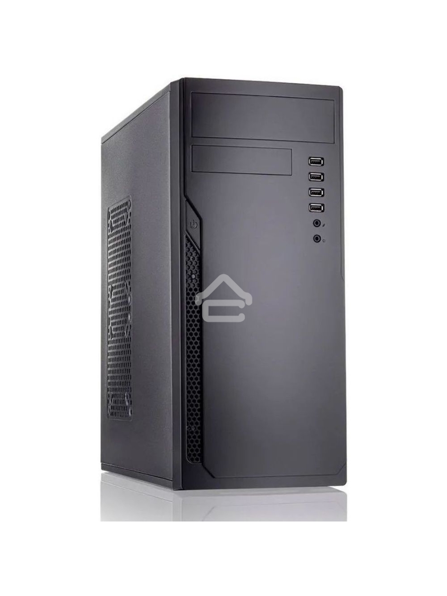 Компьютерный корпус c блоком питания Foxline FL-301-FZ450-RW ATX case, черный, 450 Ватт w/PSU 450W 8cm, w/4xUSB2.0, w/o FAN, w/DVD-RW, w/C13-C14 cable 1.5m