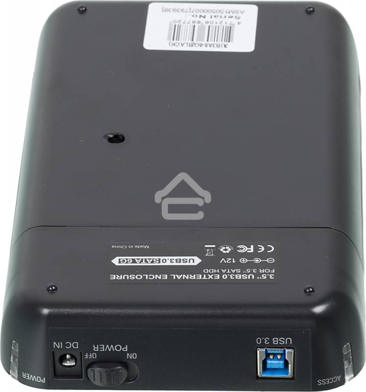 Внешний корпус для HDD AgeStar 3UB3A8-6G SATA II пластик/алюминий черный 3.5