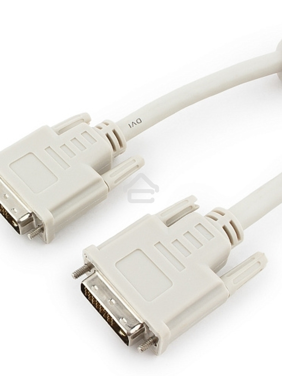 Кабель DVI-D dual link Gembird/Cablexpert CC-DVI2-10M, 25M/25M, 10м, экран, феррит.кольца, пакет