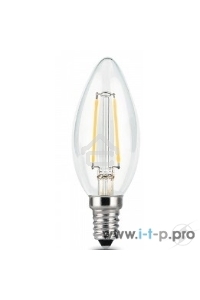 Светодиодная лампа LED GAUSS 103801109  Filament Свеча E14 9W 680lm 2700К 1/10/50