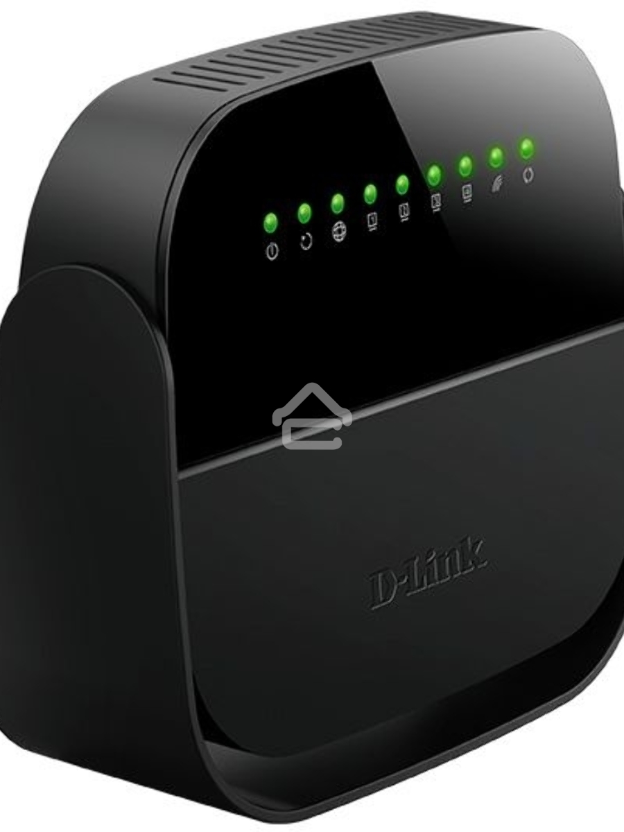 Роутер беспроводной D-Link DSL-2640U/R1A ADSL2+ черный ANNEX B