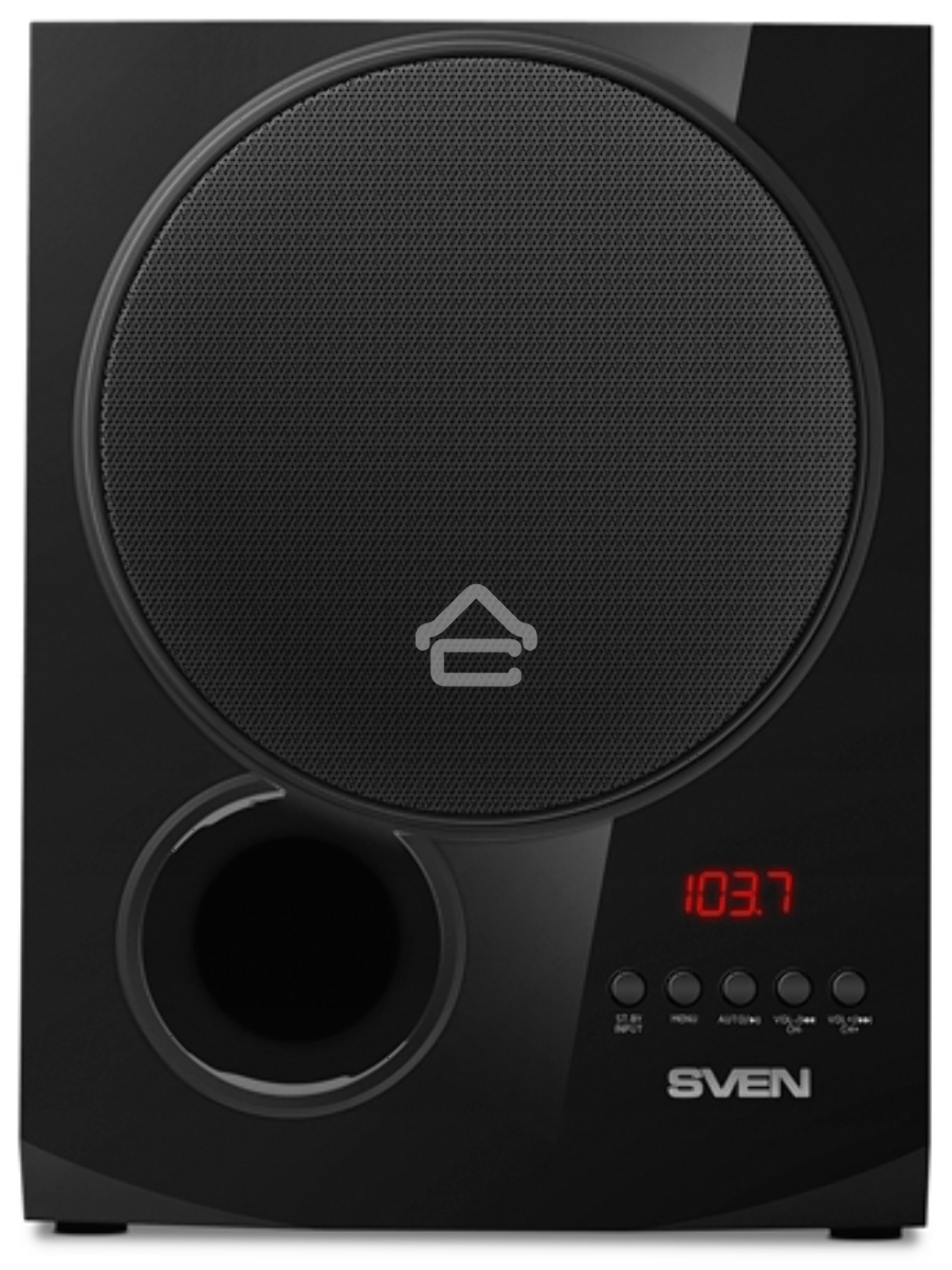 Акустическая система 2.1 SVEN MS-2080 / 70 Watt / ~220V 50Hz / FM-тюнер, USB/ SD, дисплей / BLUETOOTH / ПДУ / Black