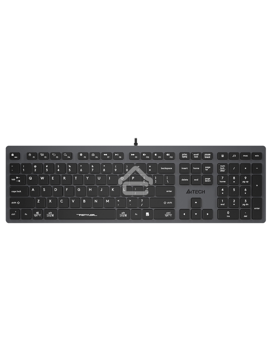 Клавиатура A4Tech Fstyler FX50 проводная, USB, серый