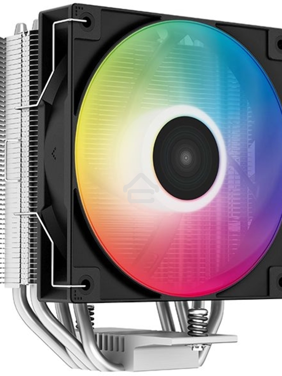 Кулер для процессора DEEPCOOL AG400 LED черный, 120 мм, алюминий/медь, 2000 об/мин, 31.6 дБ, 4 pin, 220 Вт, 150 мм