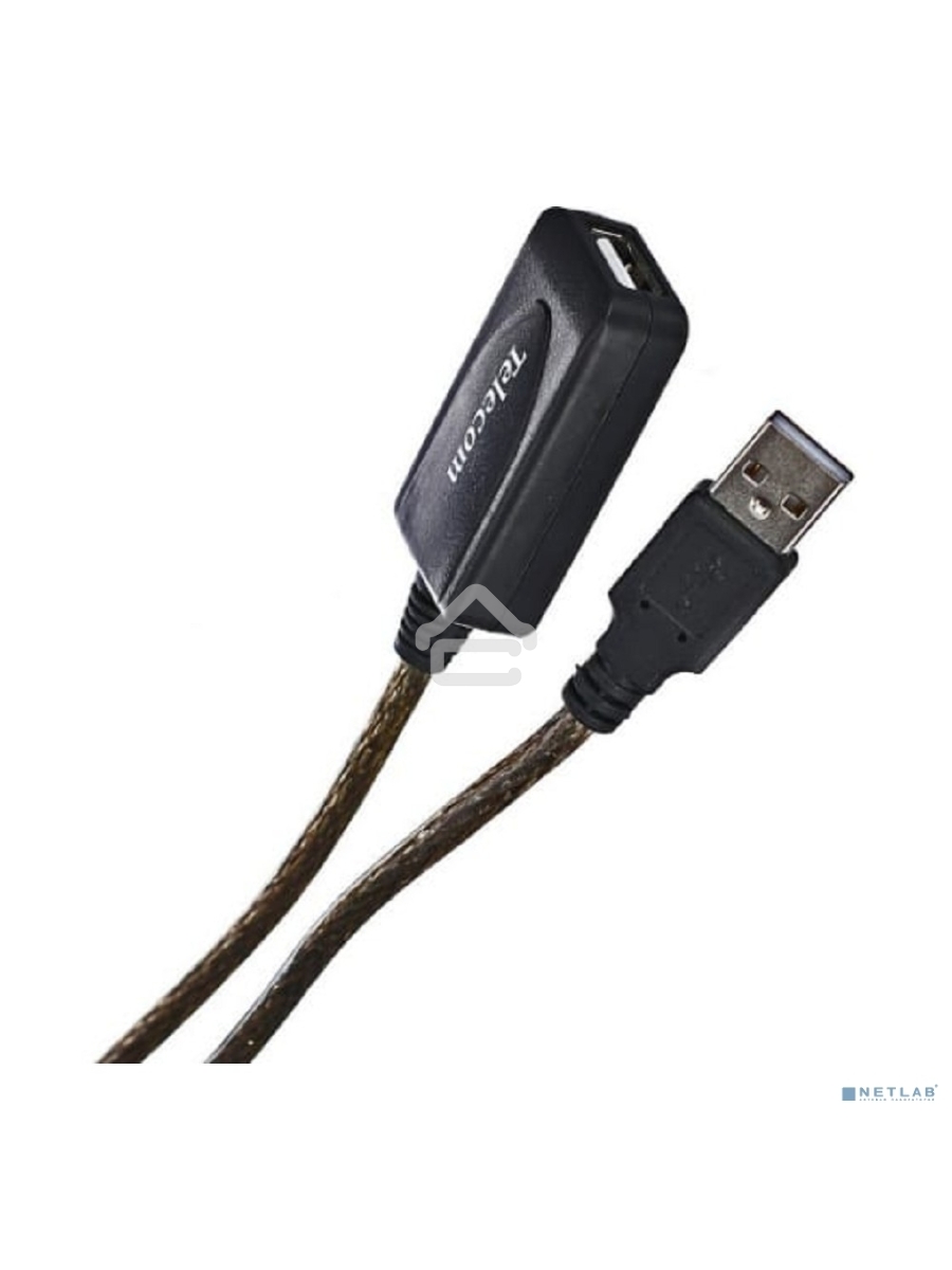 Кабель USB2.0-repeater, удлинительный активный <Am-->Af> 5м, Telecom <TUS7049-5M>