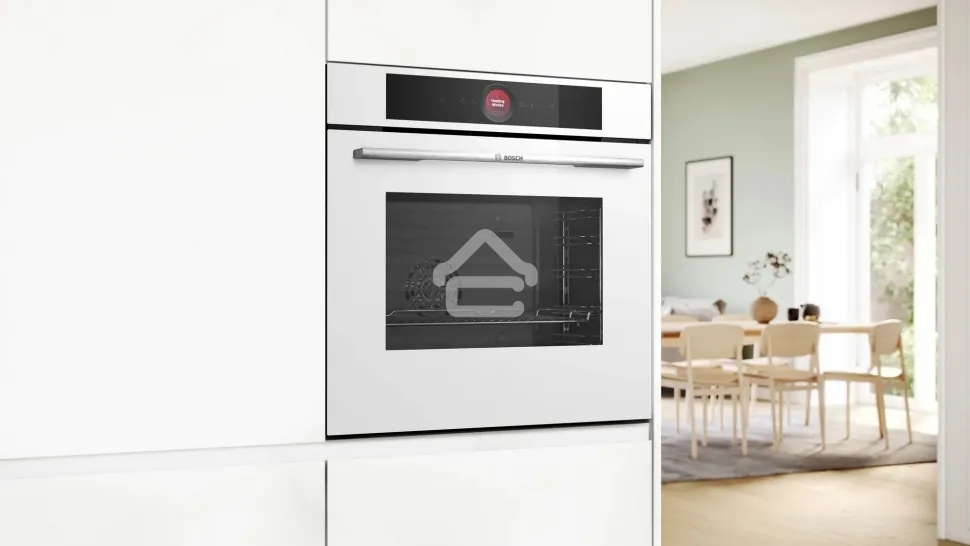 Встраиваемый духовой шкаф электрический Bosch Serie 8 HBG7341W1 белый